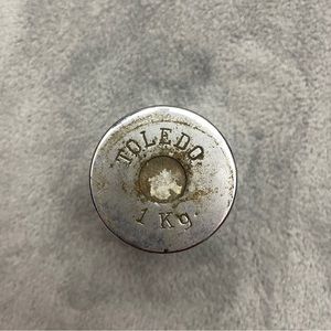 Toledo 1 Kilogram Calibrated Scale Weight Chrome 1kg